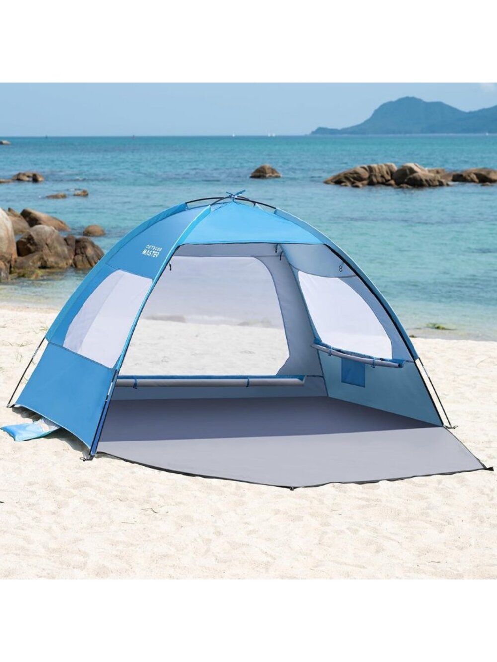 Portable Beach Tent for 3-8 People | UV Protection Sun Shade Shelter